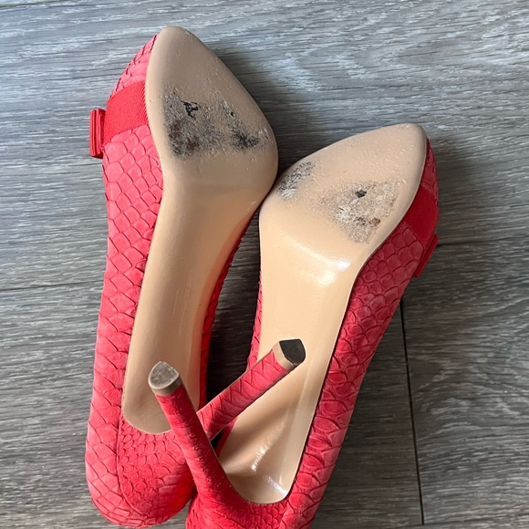 Bright Pink/Coral Platform Pumps - Picture 7 of 10